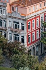 Typical building of the city of Porto. Typical facade of the buildings of the beautiful city of Porto, travel and monuments of Portugal. Next to the Douro river. - 788154707