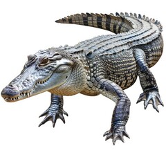 Naklejka premium Photo of Crocodile isolated on white background