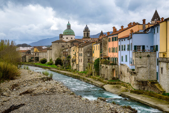 Historical Old town of Pontremoli, Tuscany, Italy