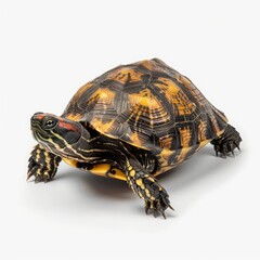 Obraz premium Photo of Box Turtle isolated on white background