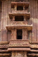 Beautifully Carved Window of Hindu Temple, Ramappa Temple, 12th Century Temple, Mulugu, Telangana, India.