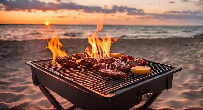 BBQ on the beach.