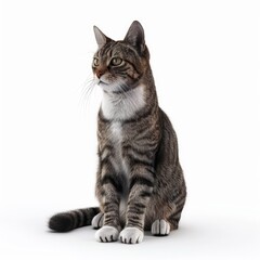 Obraz premium Photo of Cat isolated on white background