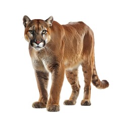 Photo of Cougar isolated on white background