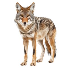 Obraz premium Photo of Coyote isolated on white background