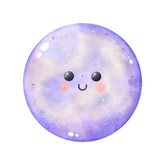 Mercury clip art, illustration of the planet, A cute cartoon drawing of a star