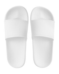 White slide sandal slippers png
