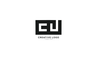 CJ Abstract initial monogram letter alphabet logo design