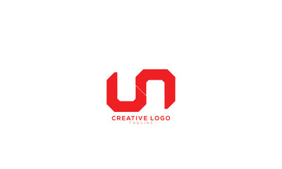 UU UN Abstract initial monogram letter alphabet logo design