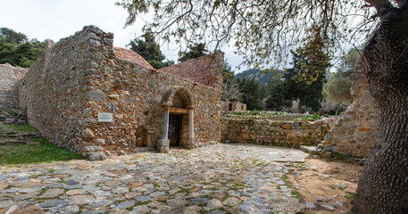 castle ruins of the medieval settlement of Palio Pyli Kos Island South Aegean Region (Südliche...