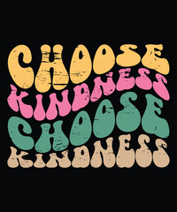 Women Choose Kindness Graphic T-Shirt Expression Print Shirt Casual Short Sleeve Tops
