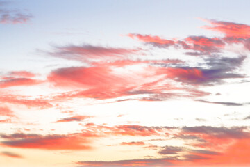 PNG colorful clouds & sky overlay, transparent background