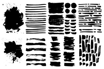 Vector black ink Abstract stains. Watercolor background for textures. Spray paint, monochrome - 788182393