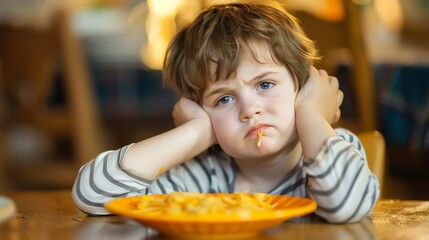 Fototapeta premium Are there any specific dietary interventions or modifications that can help children who have difficulty eating due to sensory issues or food aversions
