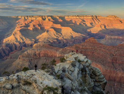 View of grand canyon in aerial perspective, arizona, united states.