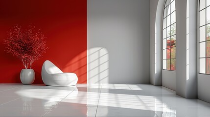 armchair lamp carpet grey indoor loft couch render lifestyle 3d frame concept Minimalist home interior design
