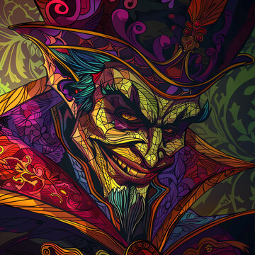 Forest spirit, sorcerer, forest master spirit, neutral background, bright colors.