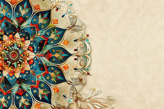 floral pattern ornamental decorative flower design arabic background vintage ethnic element wallpaper
