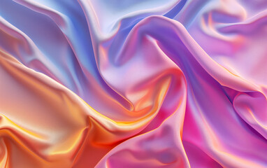 Obraz premium A colorful piece of fabric with a rainbow pattern