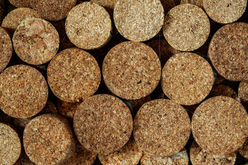 wine corks making an awesome unique and unusual background, wall art