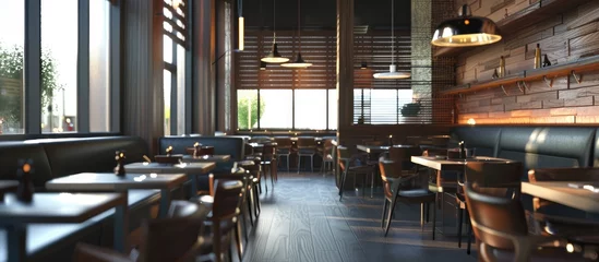 Foto op Canvas Modern urban restaurant interior © Vusal