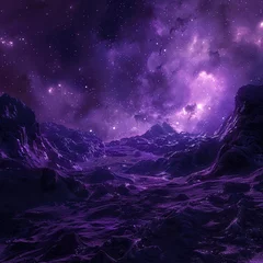 Foto auf Acrylglas astral tales starfield story dark purple © Dinaaf