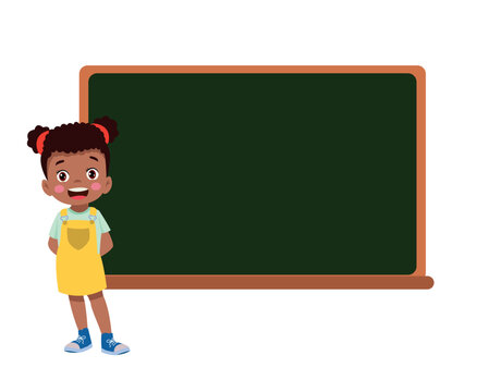 recommend clip art: cute boy pointing at the classroom board