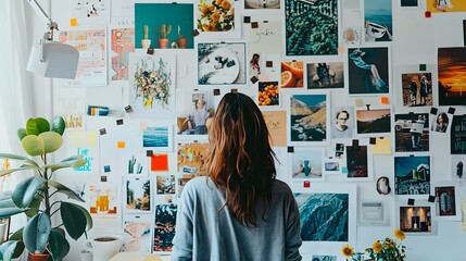 portrait and vision board