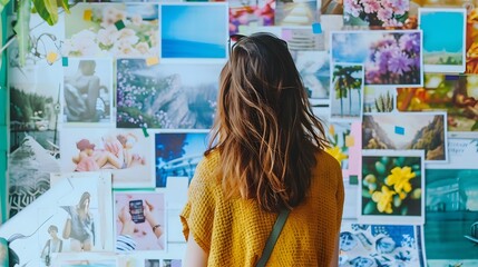 portrait and vision board