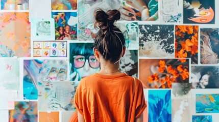 portrait and vision board