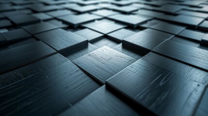 Close Up View of Black Tile Floor