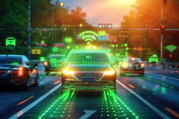 In driver assistance systems, digital eyes on cars detect obstacles, read traffic signs, and navigate roads with autonomous precision, closeup