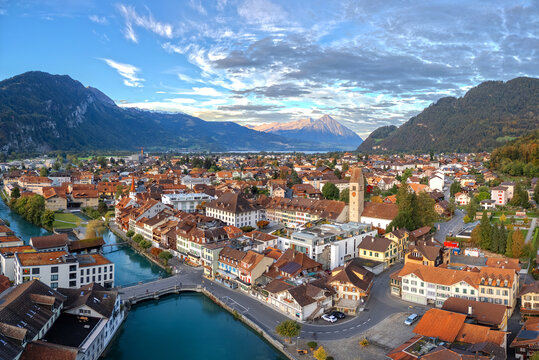 Interlaken, Switzerland overlooking the Aare River