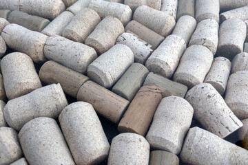 A Pile of Wine Corks on a Table - 788213946