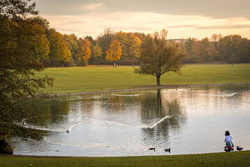spring in the park in Munich