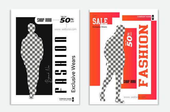 flyer design template for fashion.