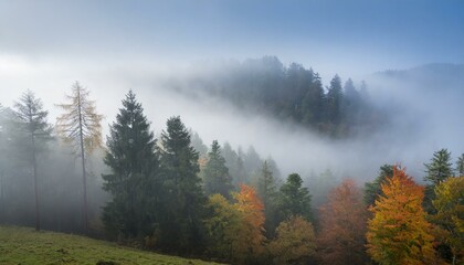 Whispers of Autumn: A Mystical Journey Through Black Forest's Fog