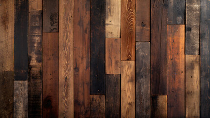 Warm Toned Vintage Wooden Planks with Rich Textures