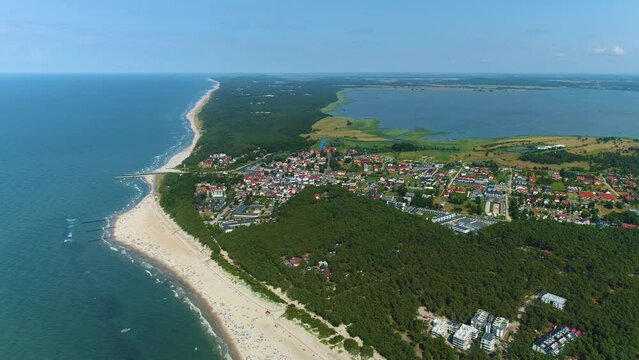 Beautiful Landscape Rowy Piekny Krajobraz Aerial View Poland