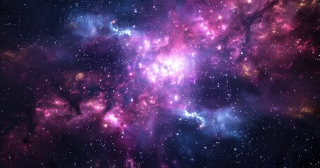Intergalactic Vistas Planet and Nebula
