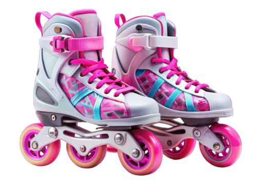 roller skates shoes isolated