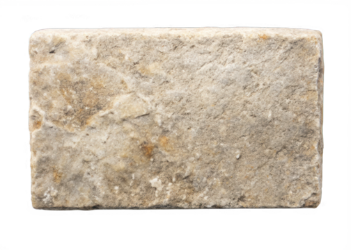 old stone block, isolated rectangle stone