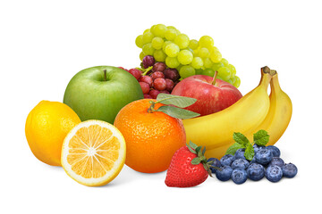 Fruits png on table clipart, healthy, delicious food