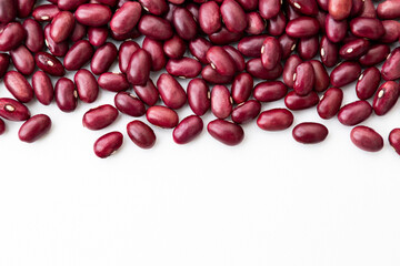 白背景に金時豆