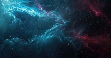 Ethereal Nebula Swirl in Cosmic Hues
 - obrazy, fototapety, plakaty