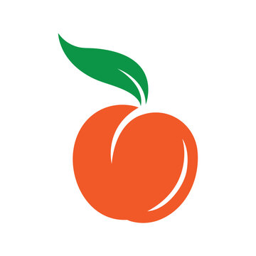 recommend clip art: Peach Fruit Silhouette Vector Design Illustration Clipart Eps 