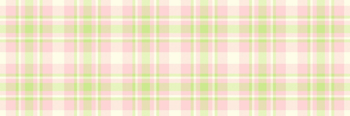 Neat vector fabric check, repetitive texture seamless plaid. Heritage textile background tartan pattern in light and lime colors.