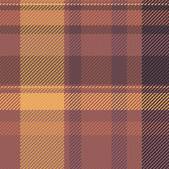 Plaid seamless check of vector textile tartan with a fabric background pattern texture.