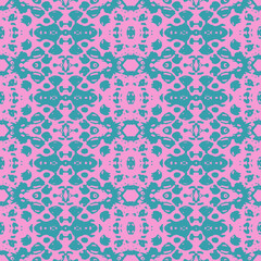 Old wallpaper on the wall.