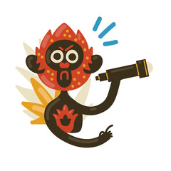 Monkey with spyglass